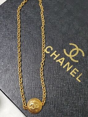 CC Boutique Gold Coin Pendant Necklace
